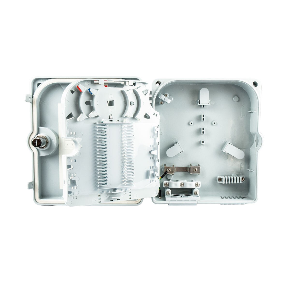 Outdoor Fiber Optic Terminal box, Empty (Holds 12 SC Simplex or 12 LC Duplex Adapters) 3